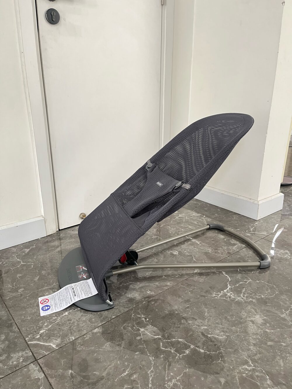 Ghế rung BabyBjorn Bouncer Bliss vải lưới Mesh màu Anthracite (full box) - Ảnh 7