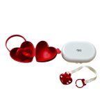 Set ti giả và dây kẹp ti TGM màu đỏ ( full box)