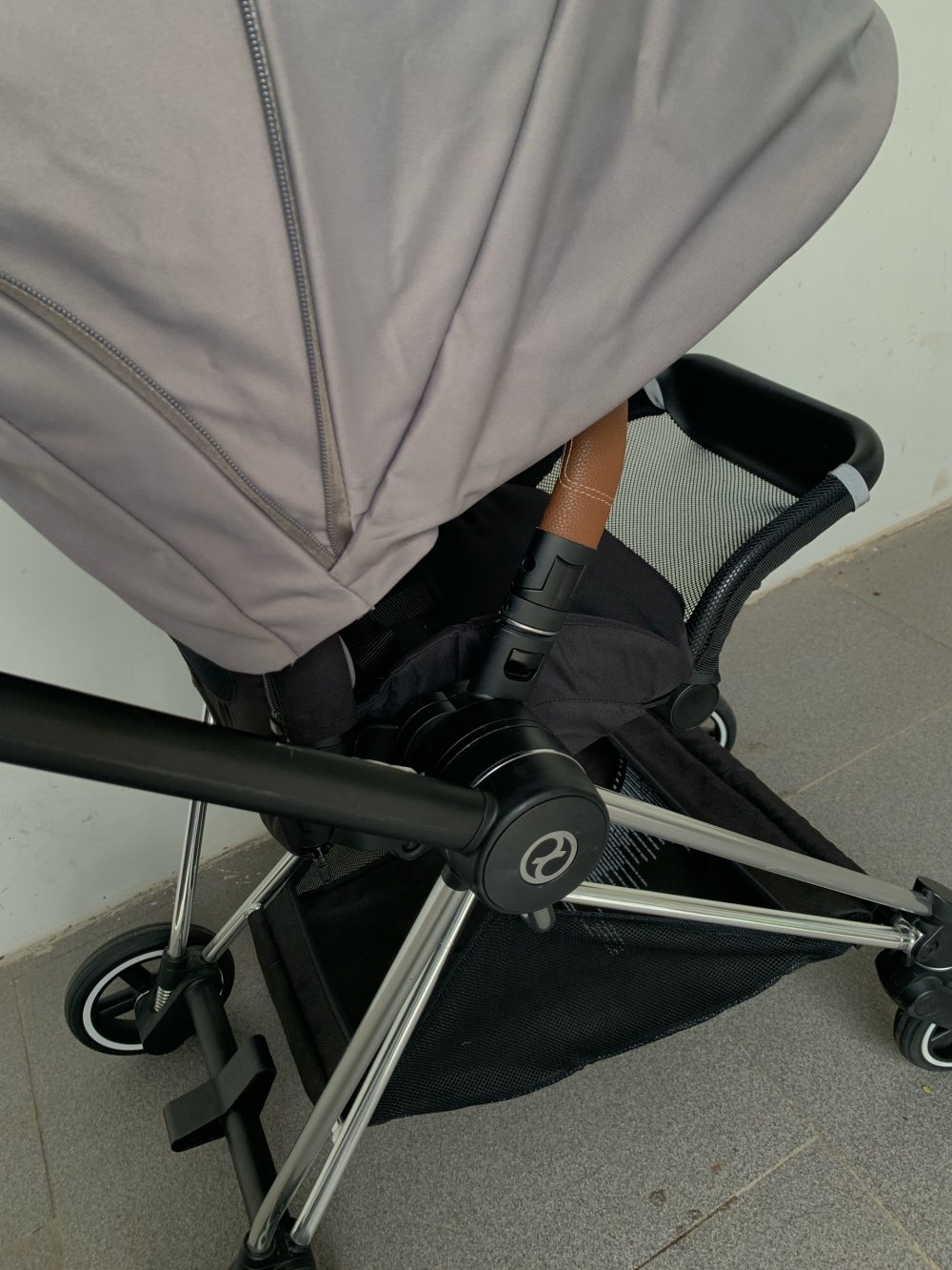 Xe đẩy Cybex mios 2 màu xám khung bạc - Ảnh 12