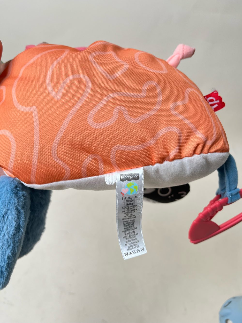 Đồ chơi gối ôm tê giác Fisher Price & lục lạc hình gấu xúc xắc Jumisie - Ảnh 8