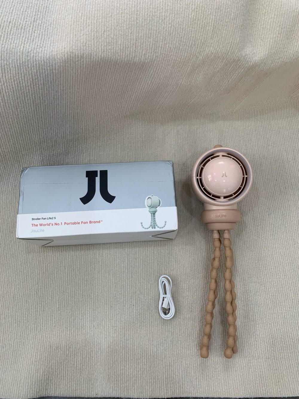 Quạt tích điện Jisulife 2s J3146 - nâu (full box) - Ảnh 2