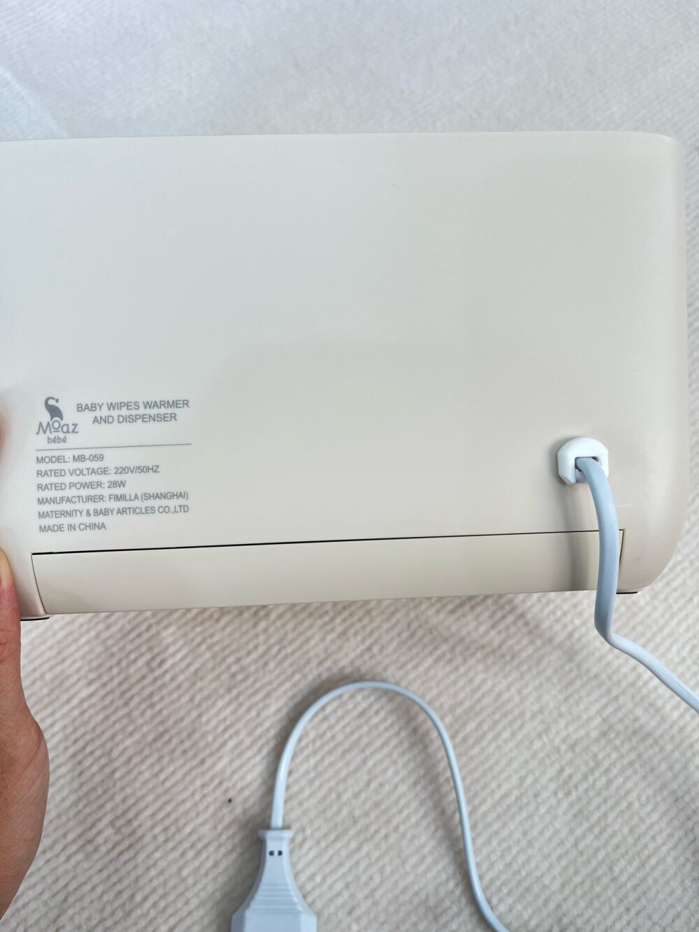 Máy làm ấm khăn ướt Moaz BéBé MB – 059 ( full box) - Ảnh 6