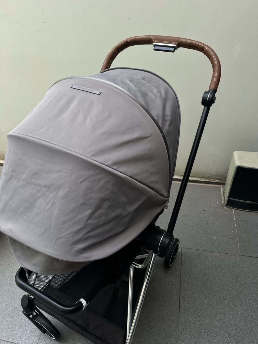 Xe đẩy Mios 2 màu xám be khung bạc (0-22kg) - Ảnh 6