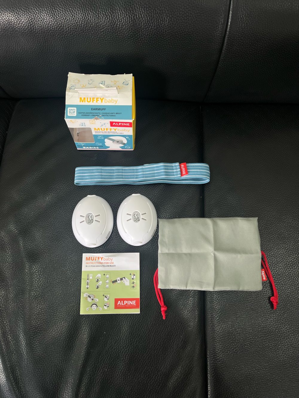 Chụp tai chống ồn dành cho trẻ em Alpine Muffy Baby màu xanh 0m->36m ( full box) - Ảnh 9