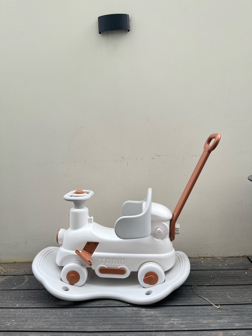 Bập bênh ô tô 2in1 Pakey màu trắng (no box) - Ảnh 10