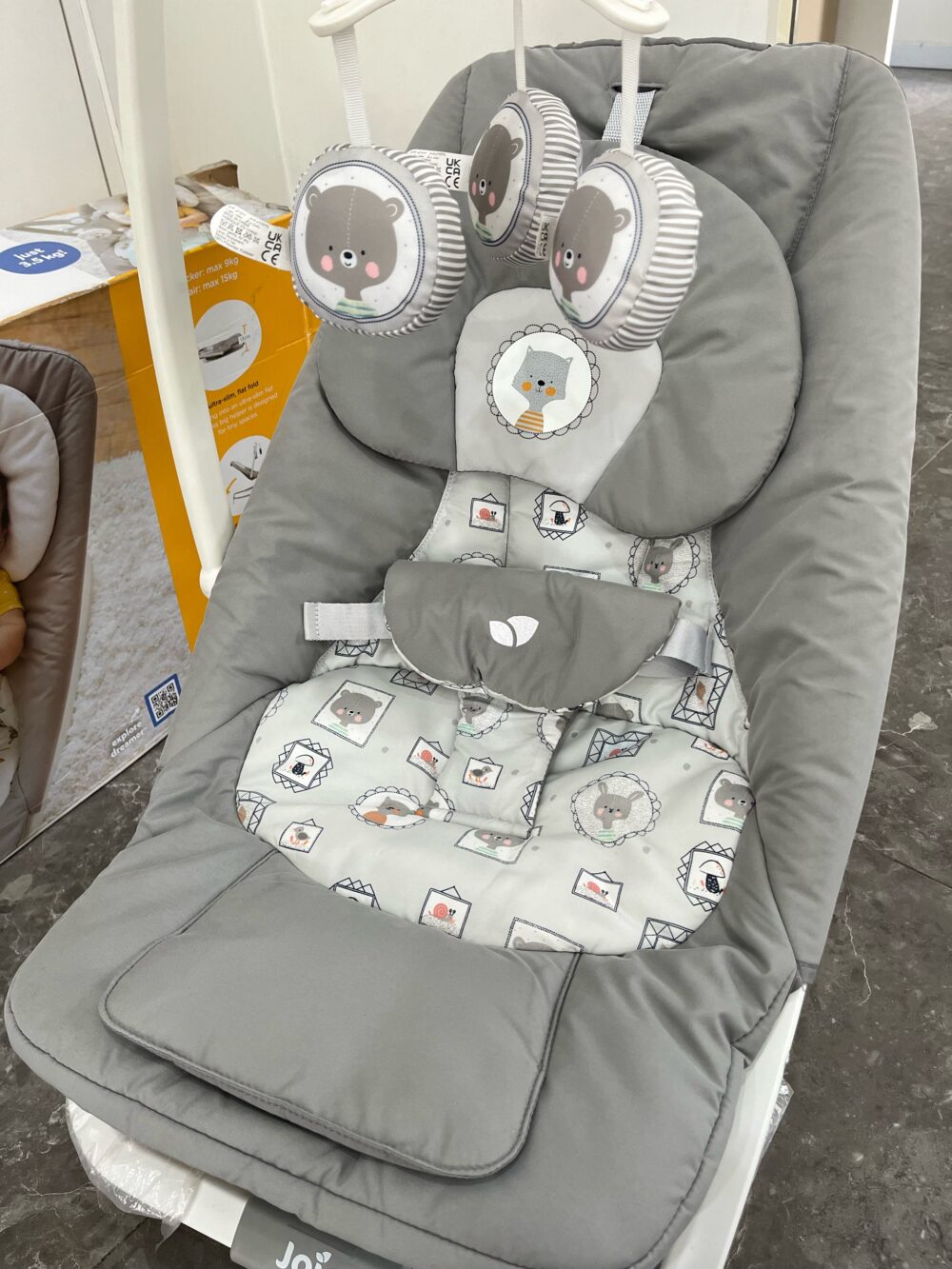 Ghế rung Joie Dreamer Portrait ( sơ sinh đến 15kg, full box) - Ảnh 8