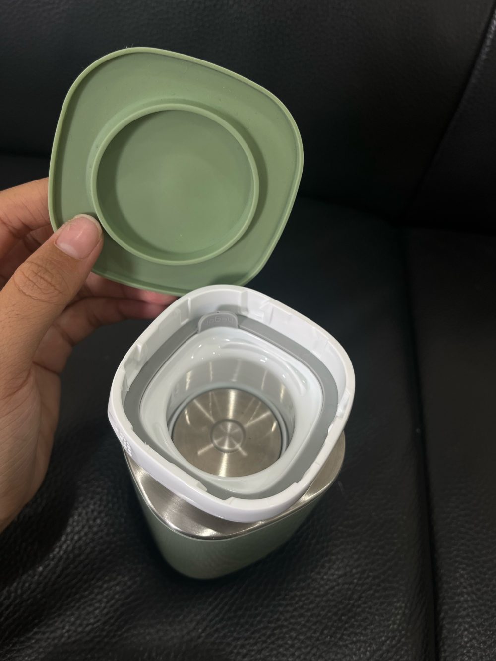 Máy hâm sữa di động Jiffi 3.0 màu xanh kèm cổ hegend ( còn túi đựng) - Ảnh 10