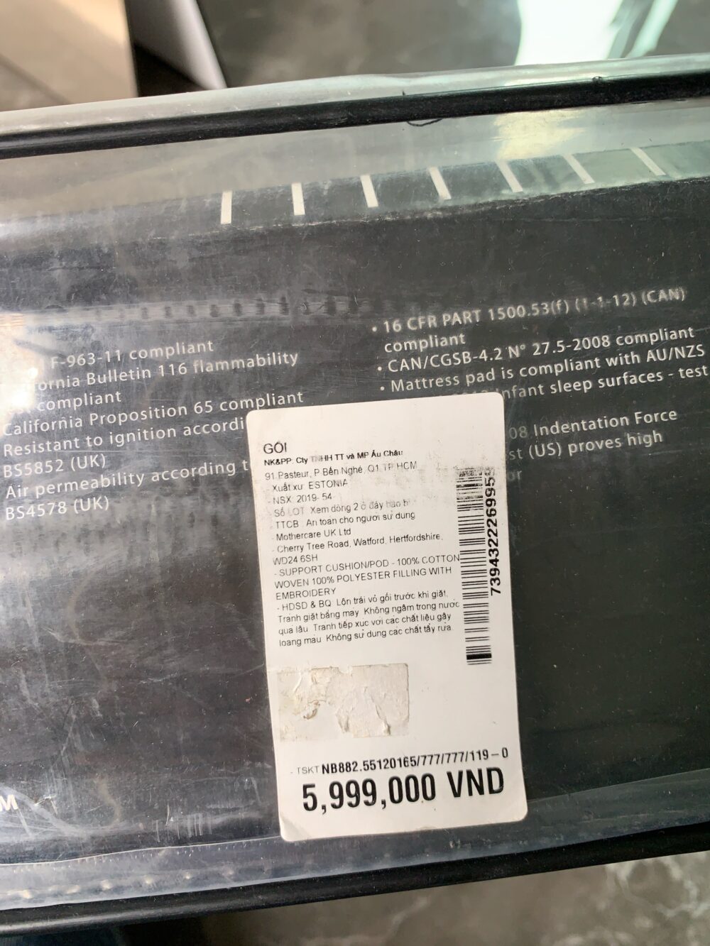 Nệm ngủ chung giường Sleepyhead Deluxe+ Mothercare (sơ sinh -> 8m) - Ảnh 4