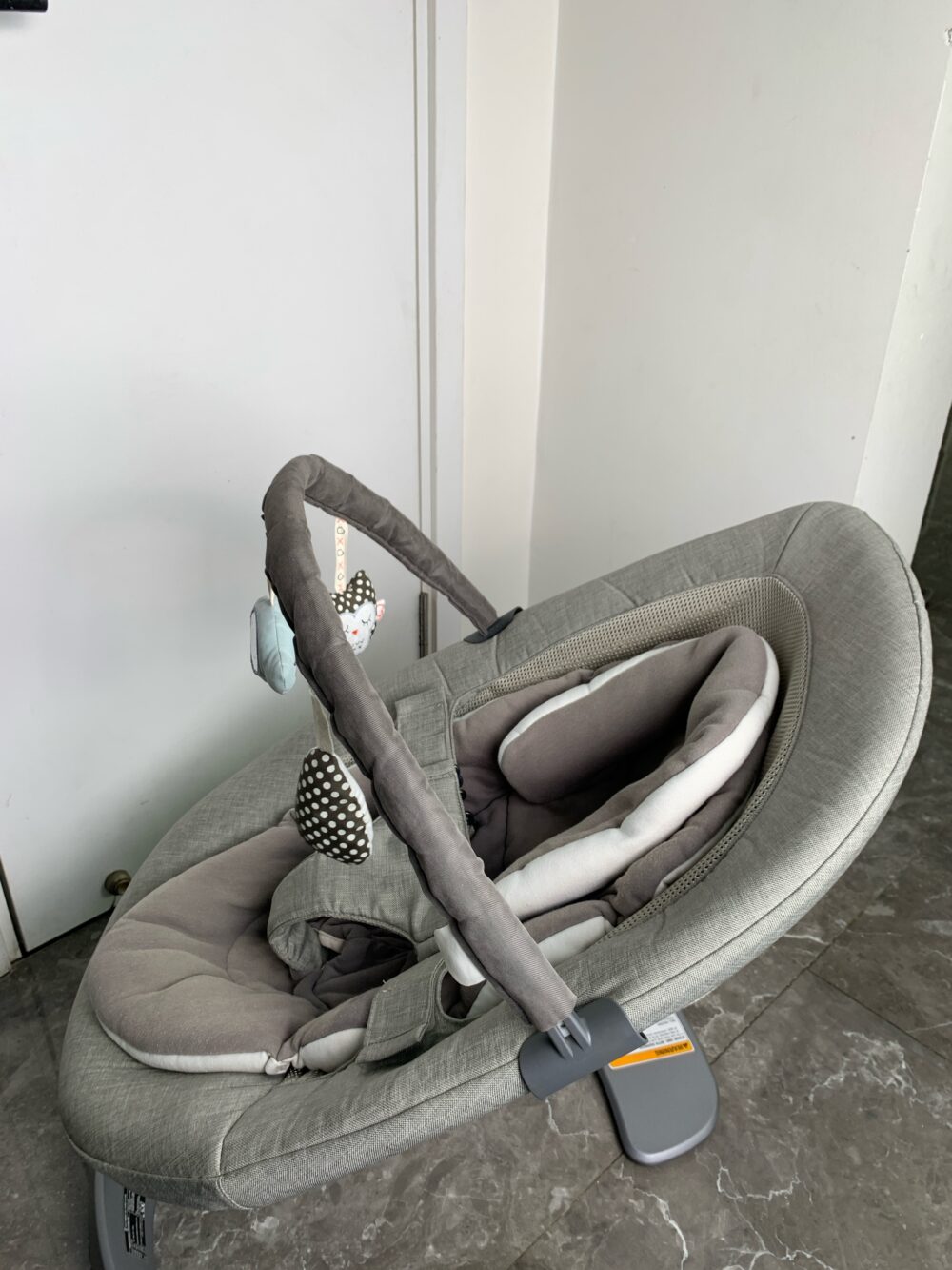 Nôi Nuna leaf grow kèm thanh đồ chơi màu xám (sơ sinh-60kg) - Ảnh 15
