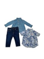 Set 2 áo sơ mi & 1 quần jean Ralph lauren (size: 9m)