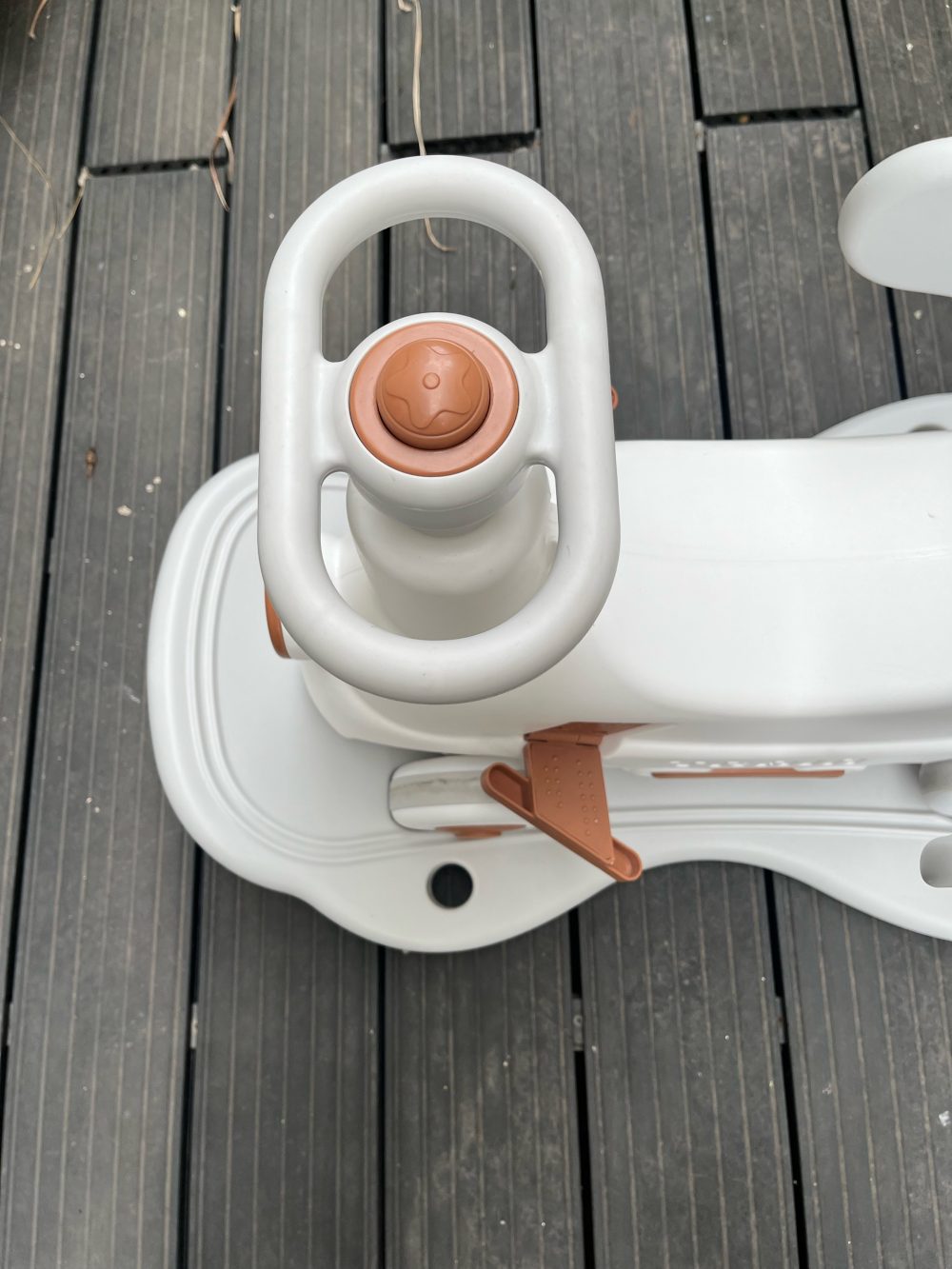 Bập bênh ô tô 2in1 Pakey màu trắng (no box) - Ảnh 8