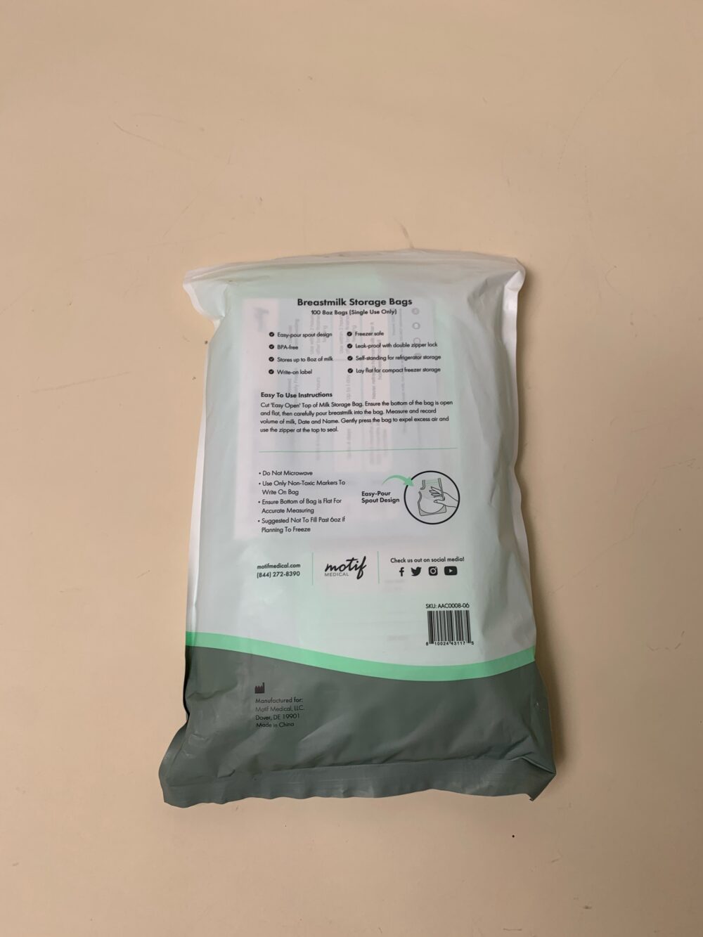 Túi trữ sữa Motif (100 túi) - Ảnh 4