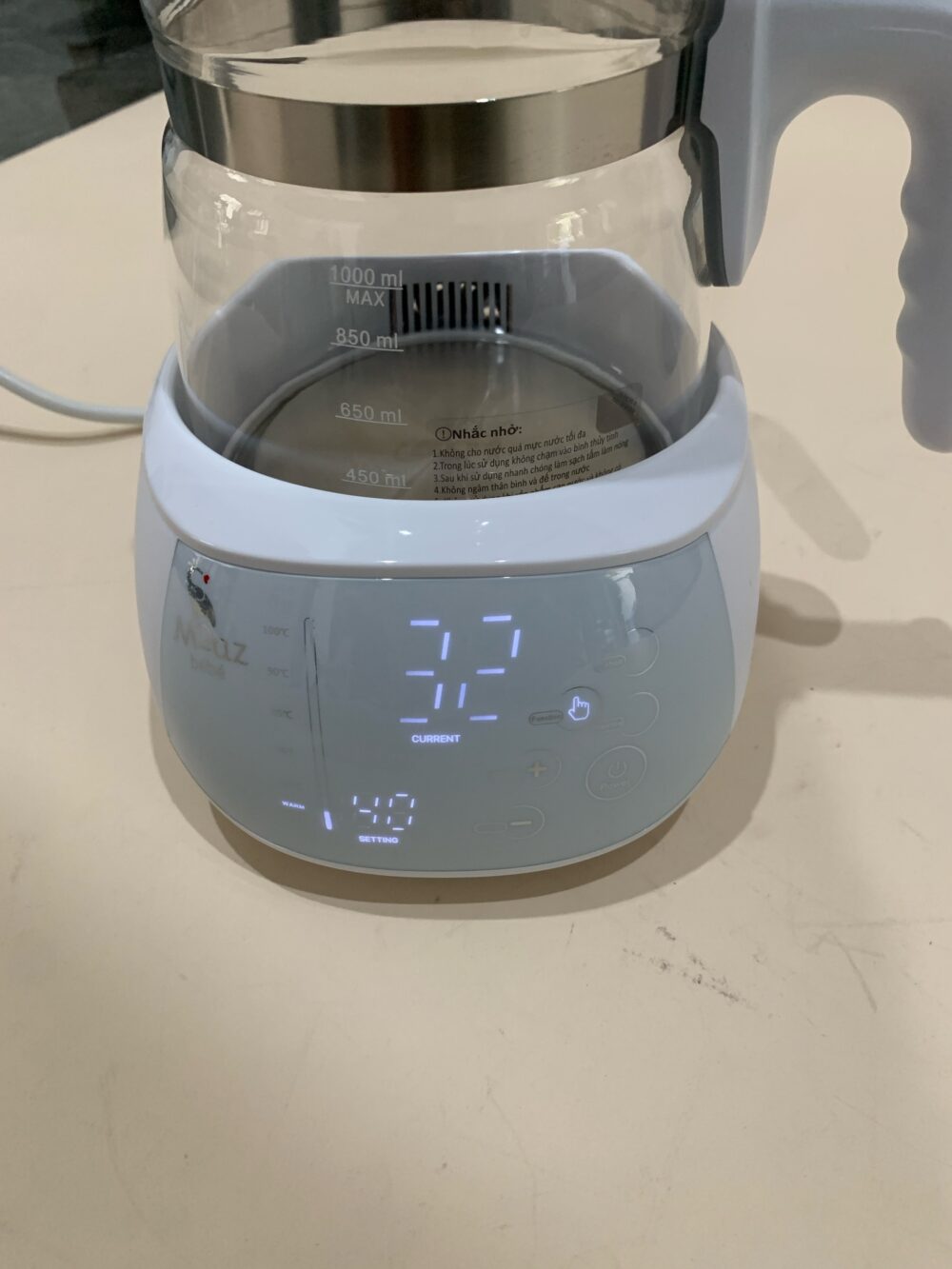 Bình đun nước thông minh Moaz bebe MB-002 (full box) còn BH 21/1/2027 - Ảnh 3