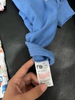 Set 3 bộ bodysuit Mothercare màu xanh hoạ tiết xe ( size: 1m~4,5kg) - Ảnh 2