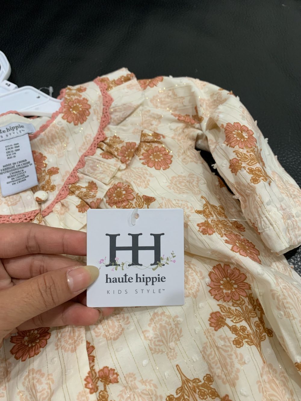 Bộ áo liền quần dài tay Haute Hippie (size:6/9M) - Ảnh 7