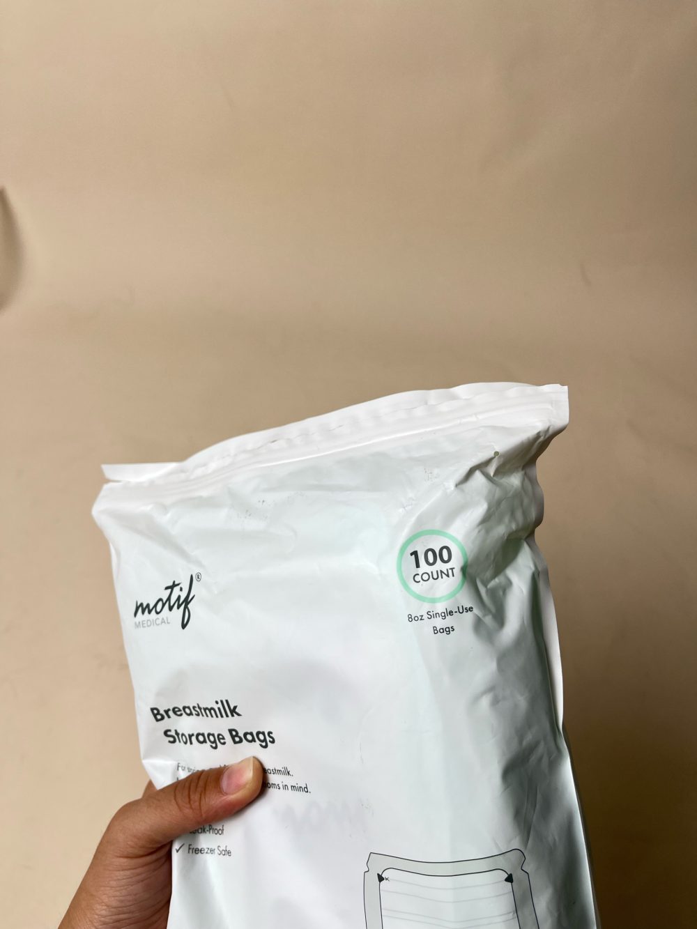 Túi trữ sữa Motif 100 túi ( new 100%) - Ảnh 5