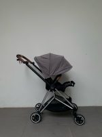 Xe đẩy Cybex mios 2 màu xám khung bạc - Ảnh 2