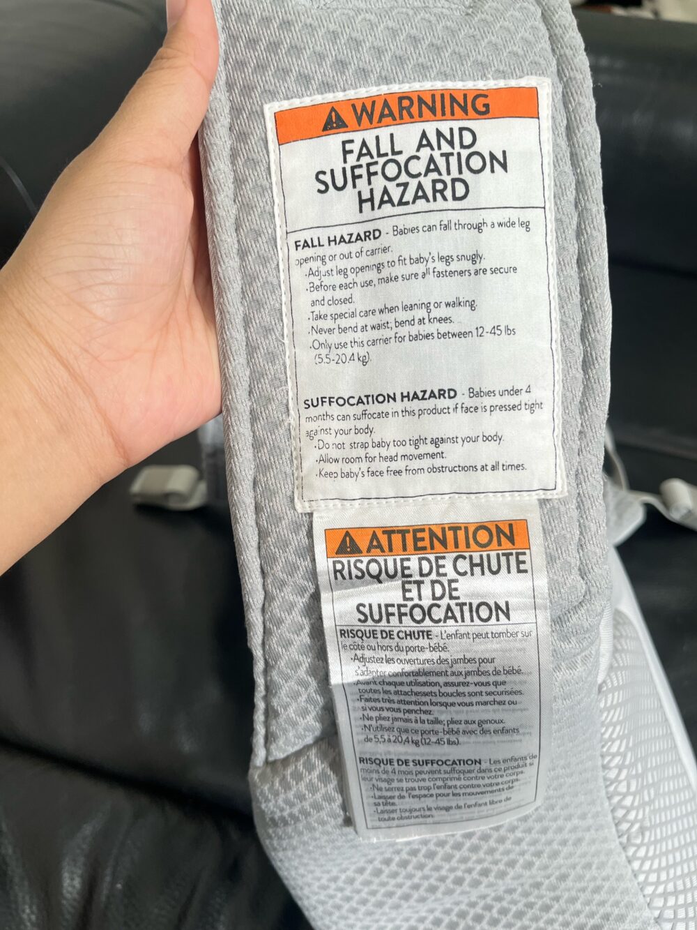 Địu Ergobaby Alta Hip Seat (Pearl Grey) - 4m+ -> tối đa 20kg (full box) - Ảnh 7