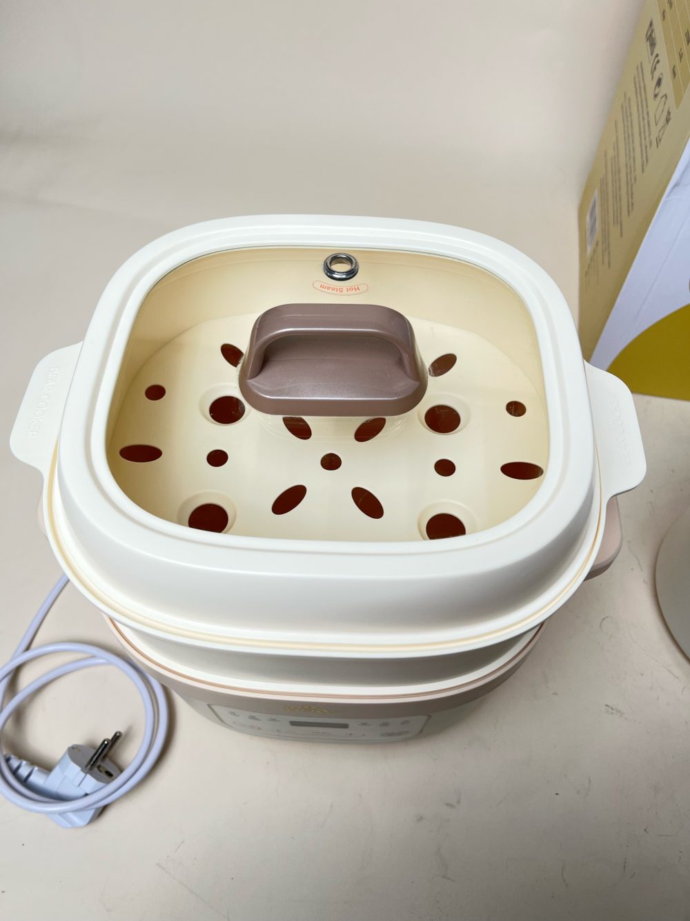 Nồi nấu chậm Bear 1,6L SB-NNC16 màu be ( full box) - Ảnh 11