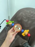 Ghế rung BabyBjorn vải mesh màu brown (kèm thanh đồ chơi, còn túi vải đựng bảo quản) - Ảnh 6