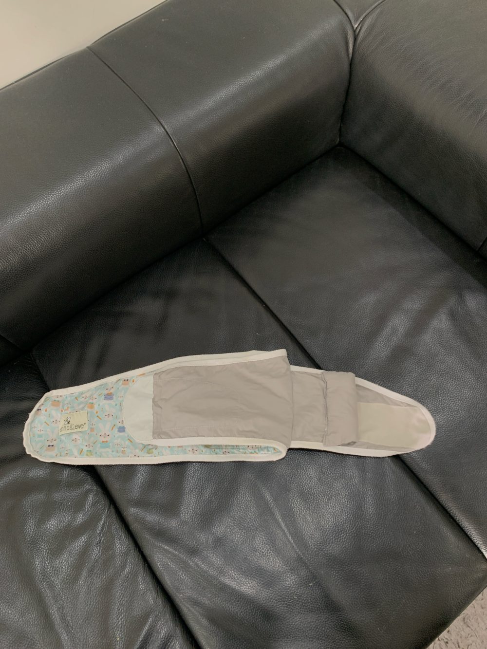 Khăn quấn ngủ ngon, ủ tay chống giật mình Anna&Eve hoạ tiết chú thỏ xanh (size L/41-52cm/5kg trở lên) - Ảnh 5