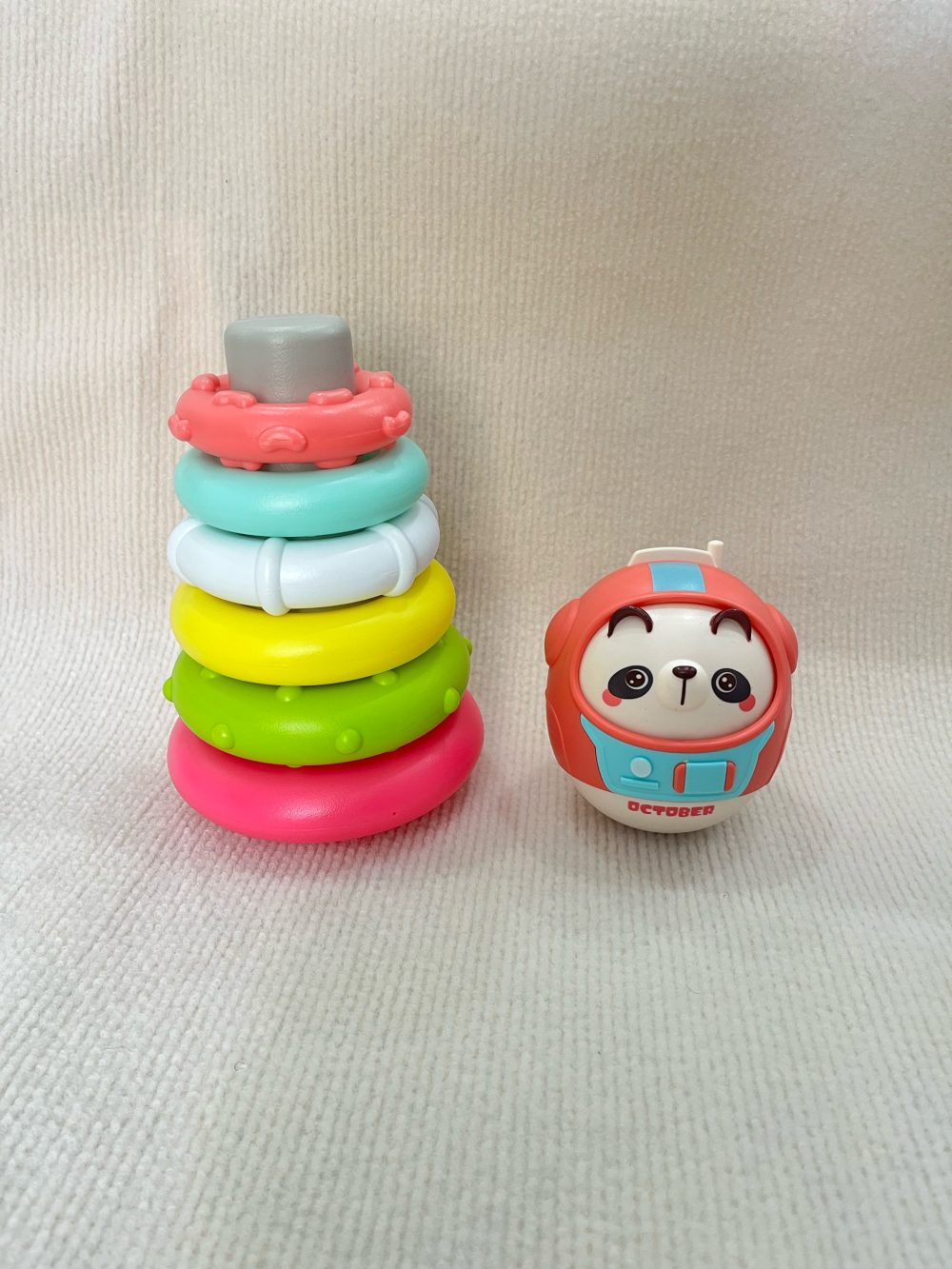 Set đồ chơi tháp xếp chồng Infantino và lật đật Hinata (no box) - Ảnh 4