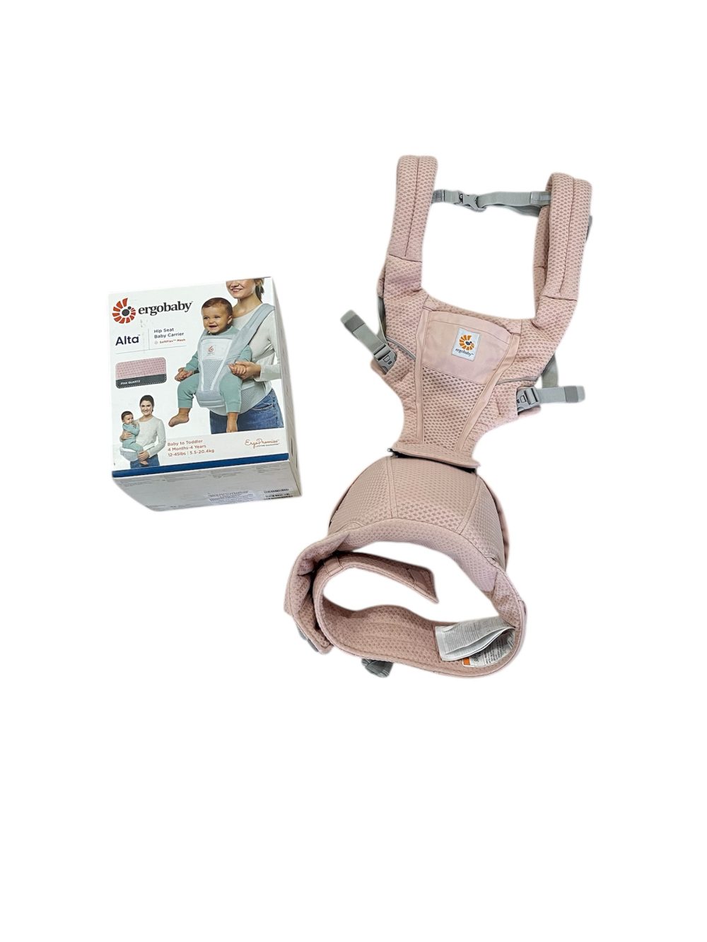 Địu Ergobaby Alta Hip Seat, Pink Quartz (full box) (4-48 tháng tuổi) - Ảnh 1