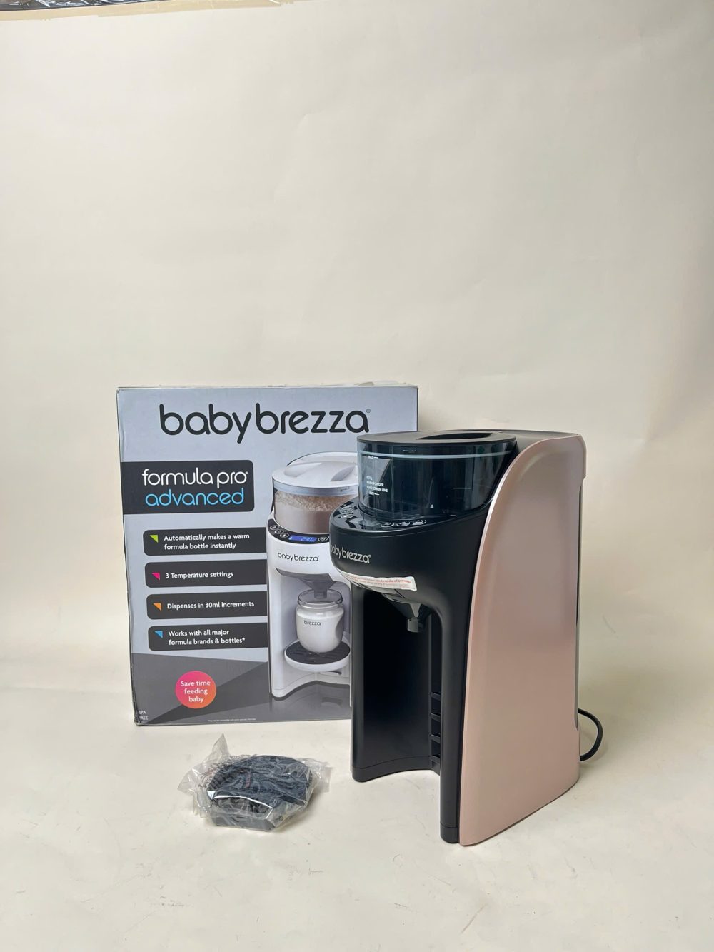 Máy pha sữa Baby Brezza Formula Pro Advanced màu Rose Gold/Black ( full box, new 100%) - Ảnh 5