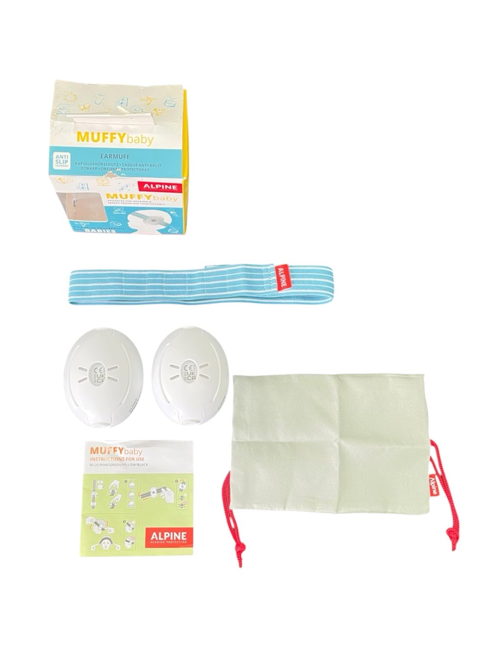 Chụp tai chống ồn dành cho trẻ em Alpine Muffy Baby màu xanh 0m->36m ( full box) - Ảnh 1