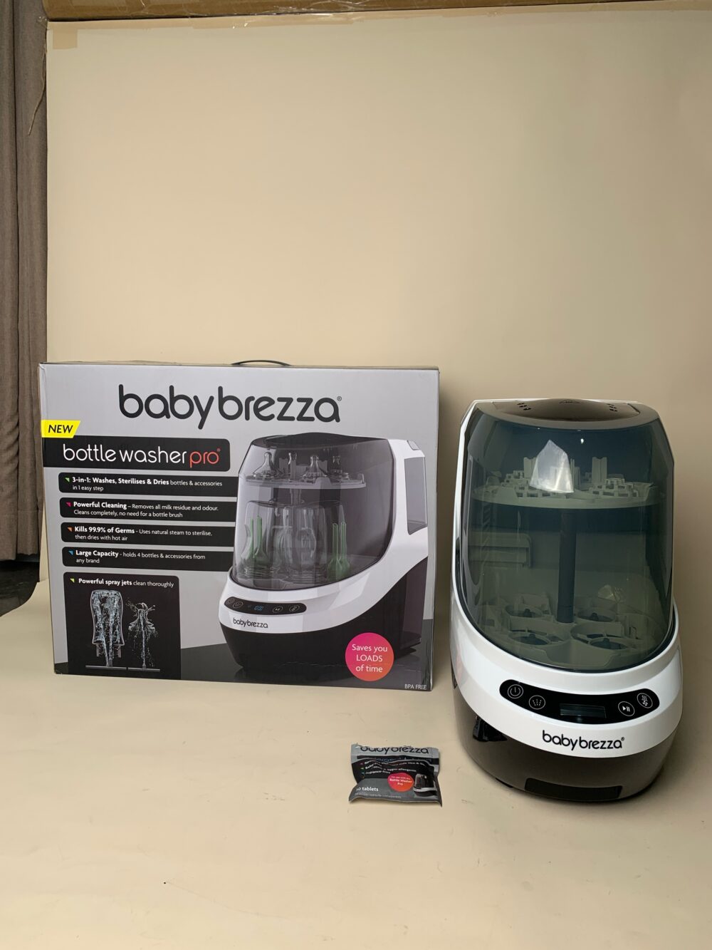 Máy rửa bình Baby Brezza - còn BH T9/2026 (fullbox) tặng viên rửa - Ảnh 2