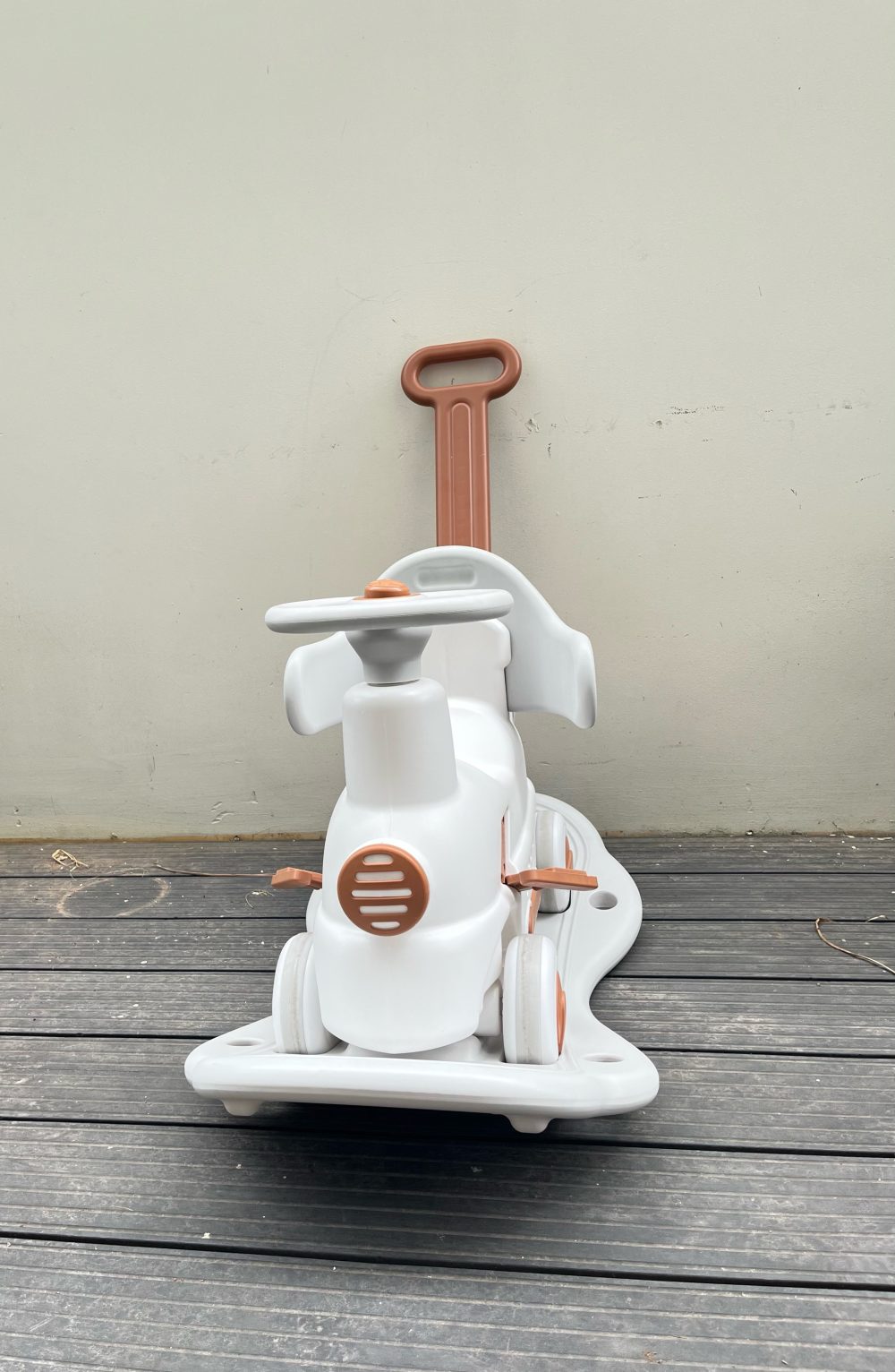 Bập bênh ô tô 2in1 Pakey màu trắng (no box) - Ảnh 7