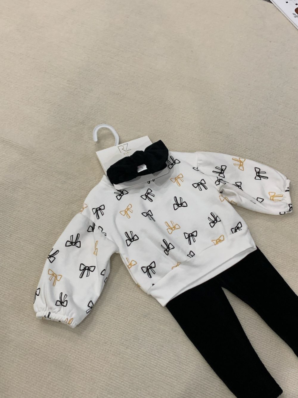 Bộ áo quần dài hoạ tiết ngôi sao kèm nơ RZ baby (size:12M) - Ảnh 4