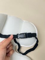 Đệm lót xe đẩy Chez bébé màu trắng hoạ tiết gấu - Ảnh 4