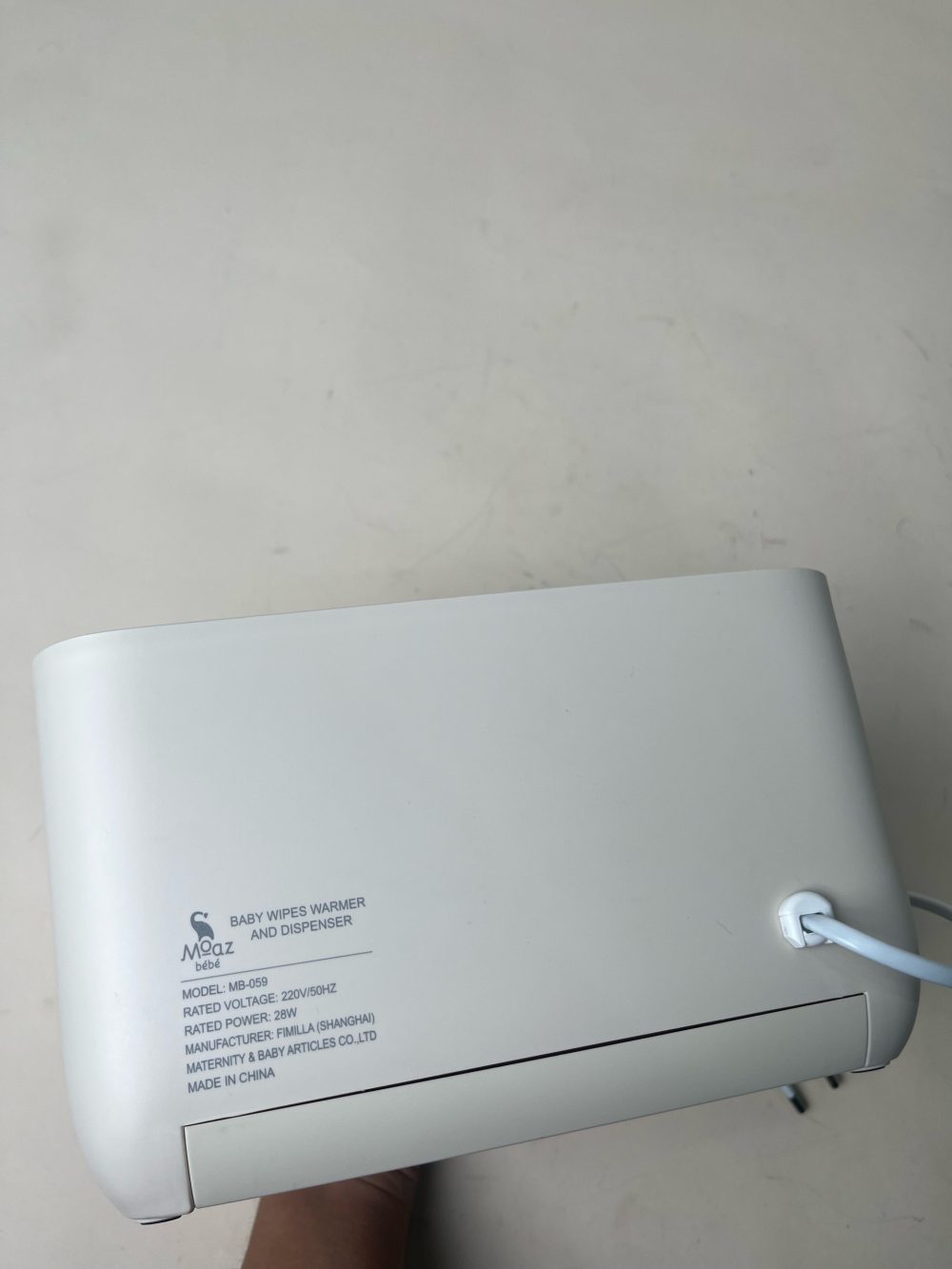 Máy làm ấm khăn ướt Moaz BéBé MB-059 (no box) - Ảnh 3