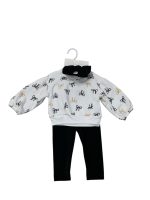 Bộ áo quần dài hoạ tiết ngôi sao kèm nơ RZ baby (size:12M)