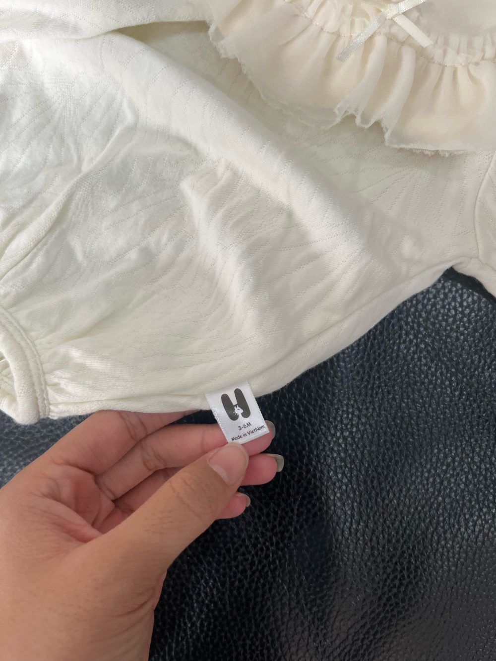 Set 2 bộ bodysuit và váy xoè tầng mix brand màu kem/trắng( size: 3/6m) - Ảnh 13