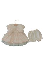 Set đầm xoè công chúa thêu nổi American Princess màu hồng (size:6M)