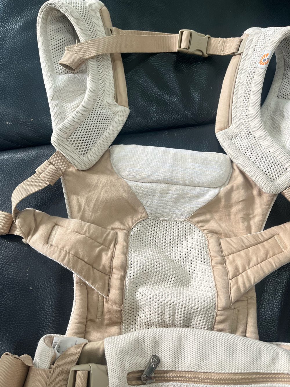 Địu Ergobaby Aerloom màu be 0m->36m/ 15,9kg (no box) - Ảnh 12