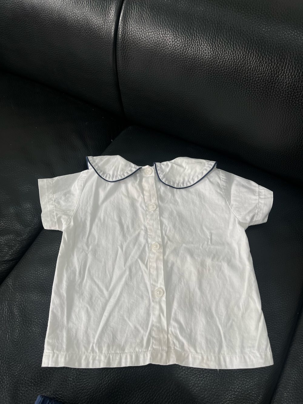 Set 2 bộ bodysuit và bộ cọc tay mix brand màu trắng/navy( size: 3/6m) - Ảnh 9