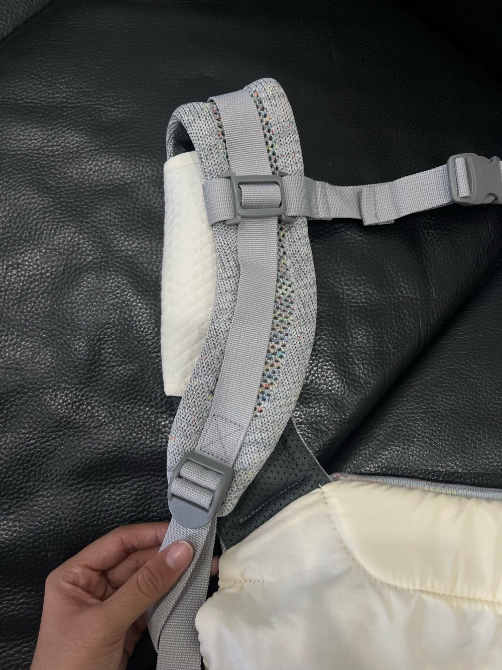 Địu trợ lực Mooimom AiryKnit 0–>36M tặng kèm yếm địu ( full box) - Ảnh 17