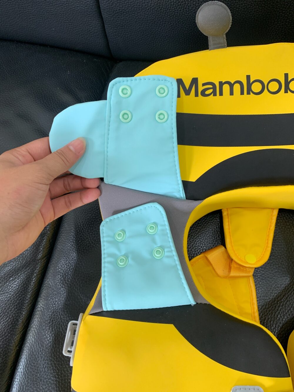 Phao nách Mamboobaby hình con ong màu vàng (size M/8-36m/vòng ngực 46-54cm/ 6-18kg) - Ảnh 6