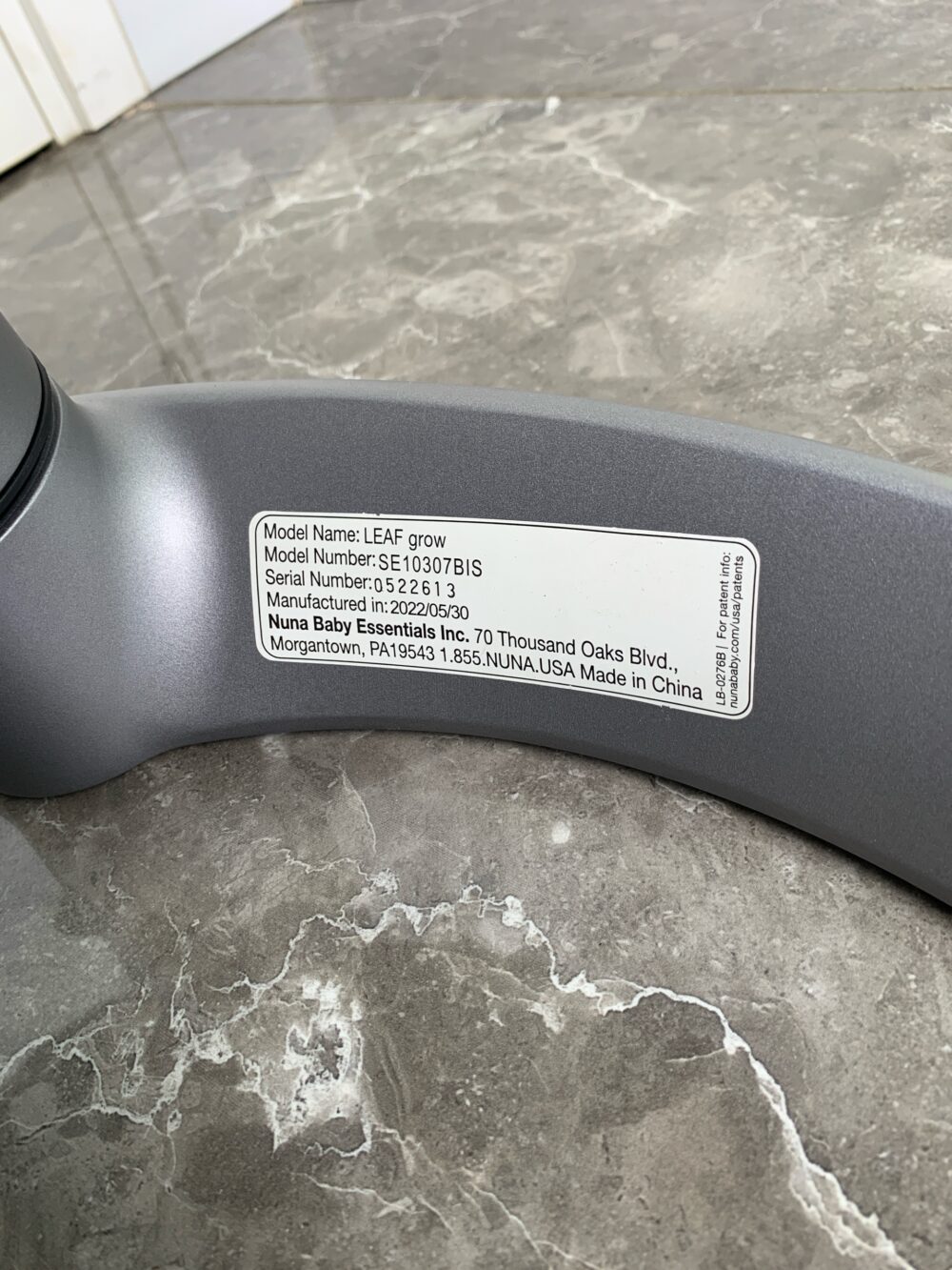Nôi Nuna leaf grow kèm thanh đồ chơi màu xám (sơ sinh-60kg) - Ảnh 6