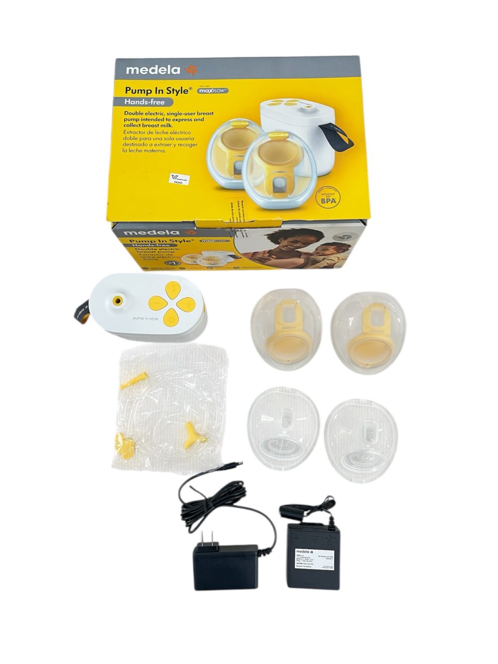 Máy hút sữa rảnh tay Medela Pump in Style MaxFlow Hands-free ( full box) - Ảnh 1