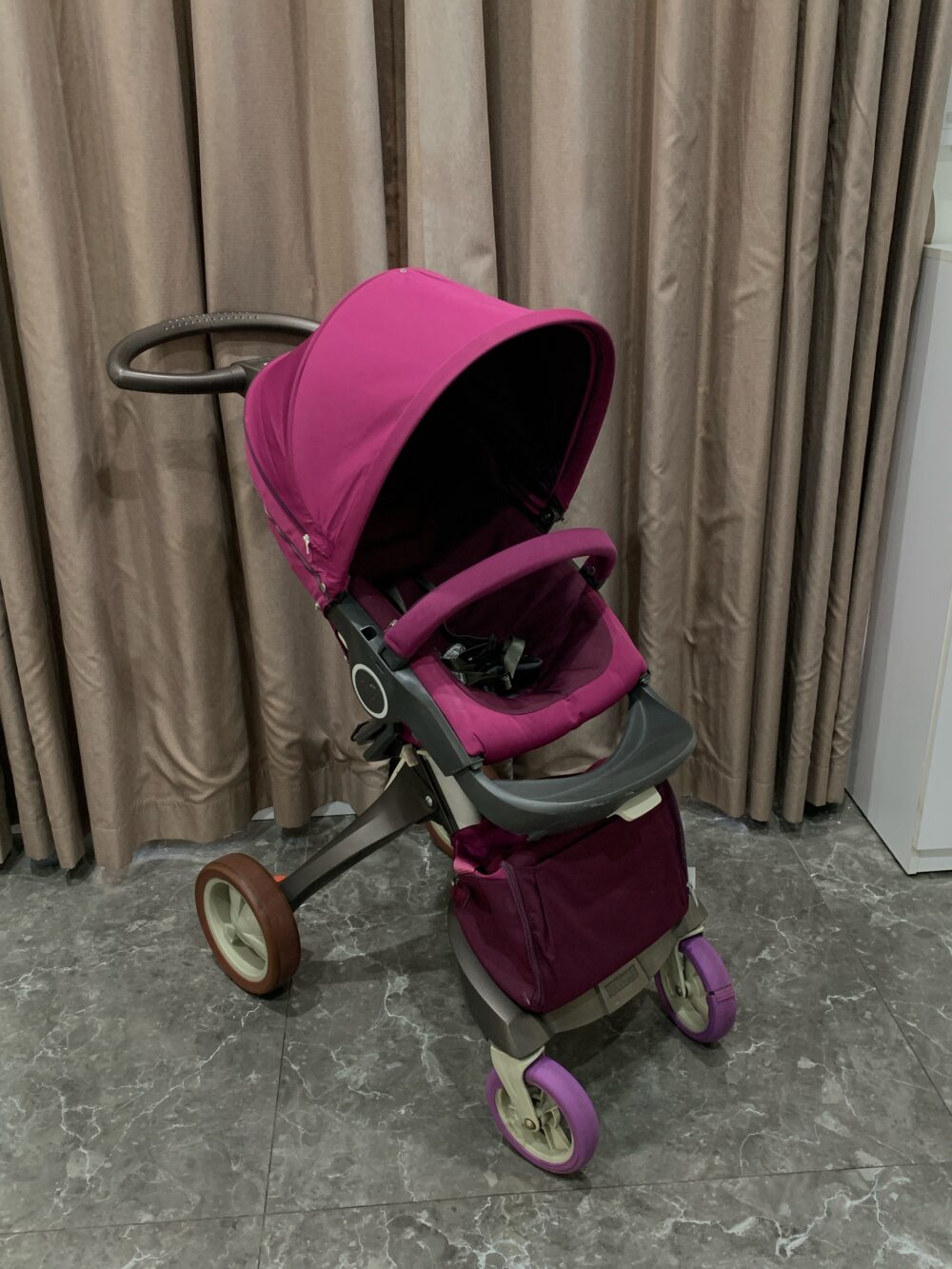 Xe đẩy kèm nôi sơ sinh Stokke Xplory (màu tím) - Ảnh 3