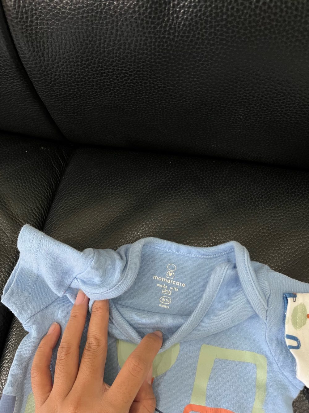 Set 3 bộ bodysuit Mothercare màu xanh hoạ tiết xe ( size: 1m~4,5kg) - Ảnh 7