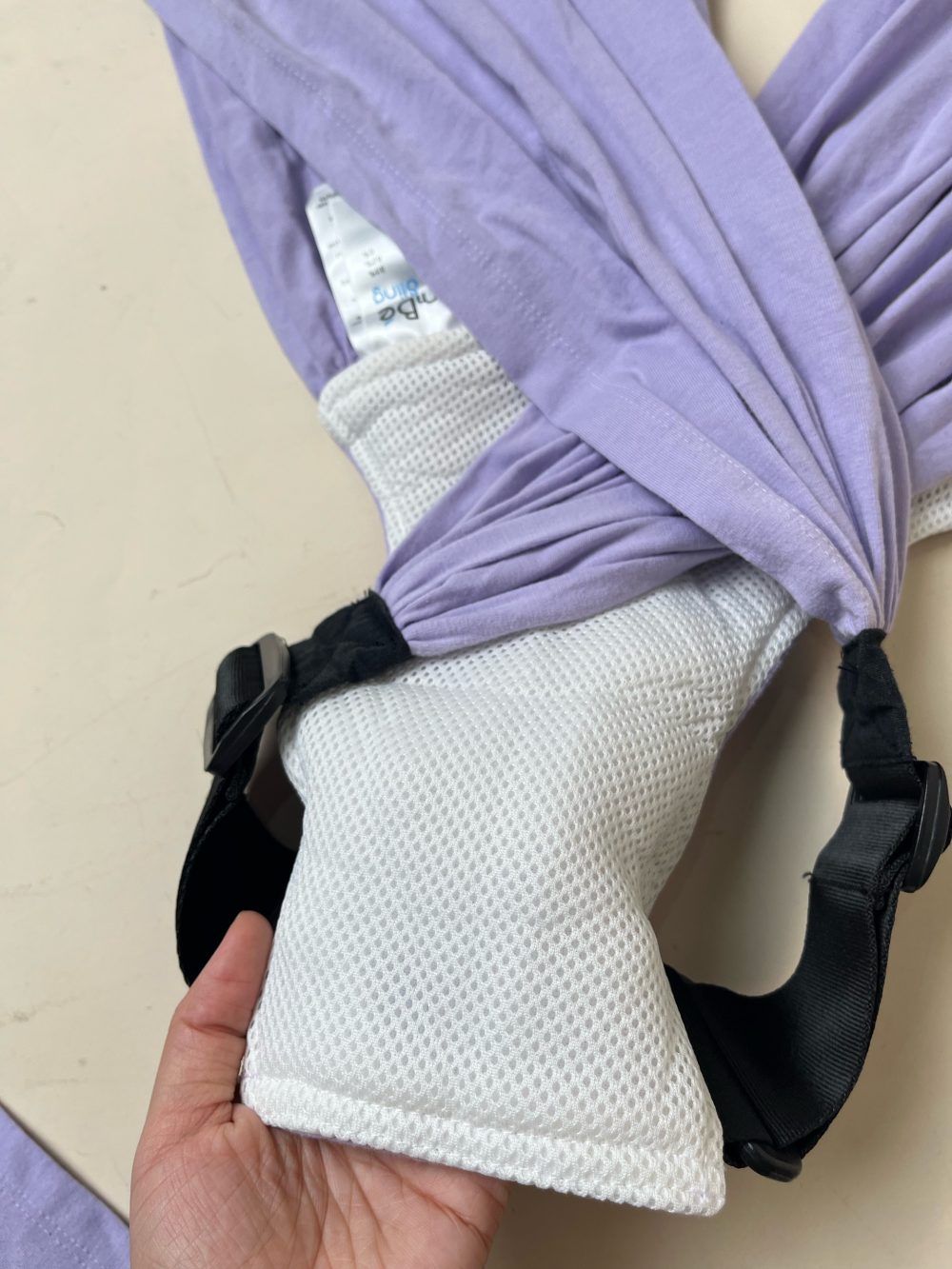 Địu vải Embé Sling size Flex màu tím pastel ( full box) - Ảnh 8