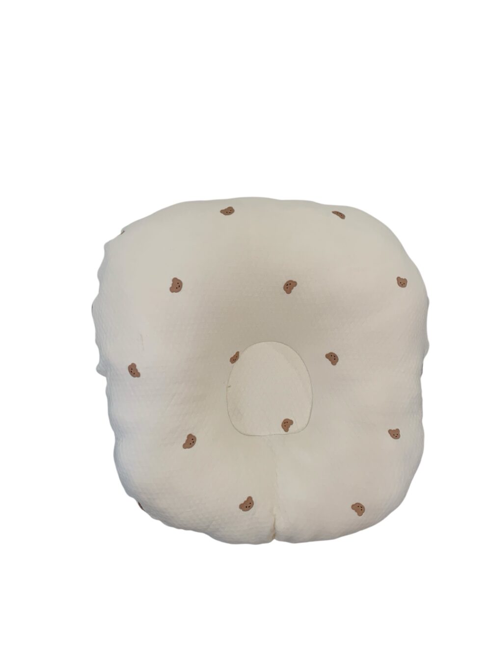 Gối chóng trào ngược Rototo bebe vải cotton lụa mát hoạ tiết gấu màu be - Ảnh 1