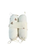 Gối chặn chống giật mình Mochee tổ ong thêu gấu vải waffle ( 0m+)