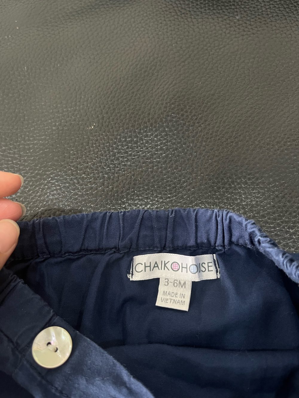 Set 2 bộ bodysuit và bộ cọc tay mix brand màu trắng/navy( size: 3/6m) - Ảnh 10