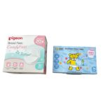 Miếng dán thấm sữa nha đam Pigeon (30 miếng) và túi rác đựng tả, bĩm Babay Tattoo (70 túi)